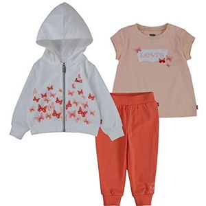 Levi's Kids Baby Meisjes Pyjama Set, Kleur: wit, 12 Maanden