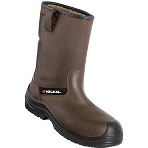 Heckel Suxxeed Offroad Sneeuwveiligheidslaarzen, werklaarzen S3 CI SRC, werkschoenen voor dames en heren, bruin/zwart, 43 EU