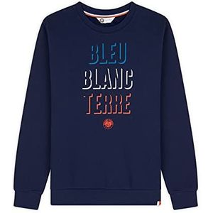Roland Garros Heren sweatshirt, model blauw/wit, terrra, maat XXL