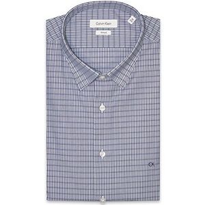 Calvin Klein Spencer Hbd Fitted Fec Zakelijk overhemd voor heren, blauw (navy 411), 44 NL