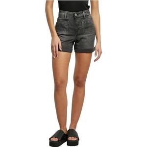 Urban Classics Dames Shorts Ladies Vintage Denim Shorts Black Washed 34, Black Washed., 34