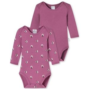 Schiesser Unisex Baby 2Pack Bodies Meisjes Natural Love Peuter Ondergoedset, Gesorteerd 1_181784, 80, Gesorteerd 1_181784, 80 cm