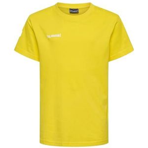 hummel - HMLGO - T-shirt - Blazing Geel - Zacht Katoen