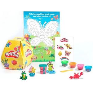 Play-Doh Verrassingsdoos met speelset, boetseerklei, accessoires, stickers en interactief tapijt. Vanaf 3 jaar.