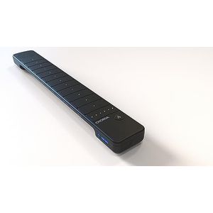 Artiphon Chorda Black Synthesizer (sampler, MPE MIDI-controller, elektronisch toetsinstrument, gewicht: 490 g, oplaadbare batterij, incl. USB-C naar USB-A kabel en snelstartgids), Zwart