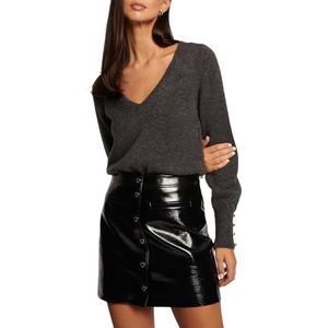 Morgan Sweater voor dames, Antraciet grijs., XL