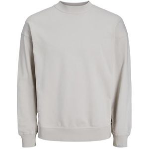 JACK & JONES Sweatshirt met ronde hals voor heren, maanbeam, M