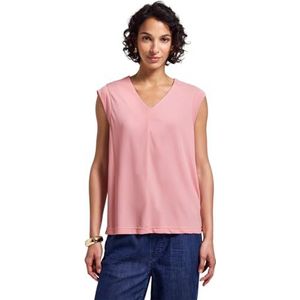 Street One Silk-look structuurshirt voor dames, Blush Peach, 40