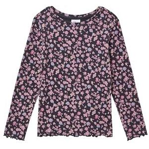 s.Oliver RED LABEL - Shirt - Antraciet - Lange Mouwen - Met Print All-over