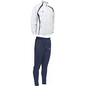 Asioka Trainingspak voor heren, wit/marineblauw, maat S