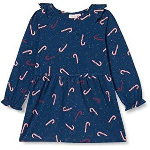 Noa Noa miniature Girl's Mini Girl HaleyNNM jurk, print blauw/rood, 98/3Y