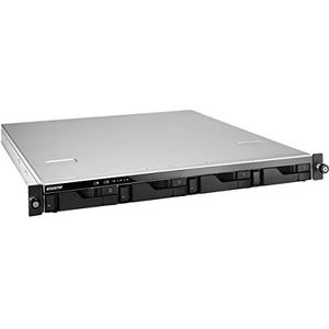 Asustor Lockerstor 4 AS6504RS 4 Bay NAS - 1U Rack netwerkopslagbehuizing, Quad Core 2.1GHz CPU, 8GB RAM DDR4 met AS-rail set