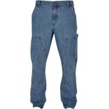 Urban Classics Double Knee Jeans voor heren, Lichtblauw washed, 38