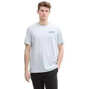 TOM TAILOR T-shirt voor heren, 35113 - Wit Grijs Mint Injected, XXL