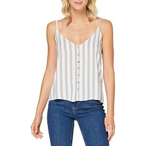 ONLY Dames top Onlastrid 1 top, Stripes: zilveren conce strepe Cloud Dancer, 34