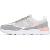 Sneakers - Color-Blocking - Imitatieleer en Mesh - Platte Hak