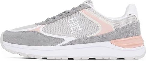 Sneakers - Color-Blocking - Imitatieleer en Mesh - Platte Hak