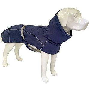 Croci Hiking hondenjas, waterdicht, voor honden, gevoerd, winterjas, thermovoering, K2, blauw, maat 90 cm - 384 g