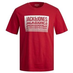 JACK & JONES JJFLINT Tee SS Crew Neck, true red, S