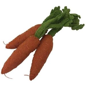 PAPOOSE TOYS - Légumes auf Laine feutrée-3 carottes speelgoedvoering, meerkleurig (PP039)