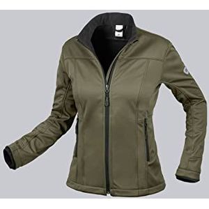 BP 1695-571 Dames Softshell Jacket voor 100% polyester olijf, maat XL