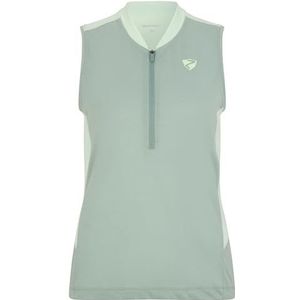 Ziener Nikoletta Fietsshirt voor dames, mountainbike, racefiets, ademend, sneldrogend, elastisch, mouwloos, Green Frost, 40