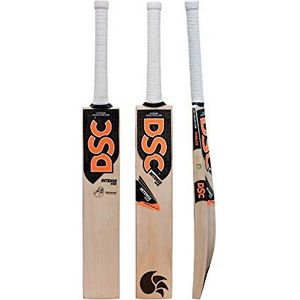 DSC Wilg Cricket Batte-Grade 3-Maat: Herse-Type Leren Bal - Speelstijl: All-Ronde Men's, Beige, Harrow