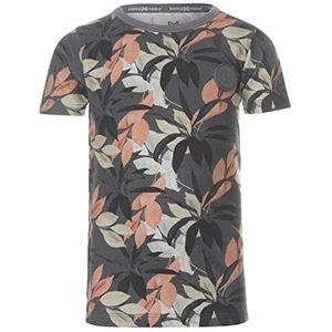 Koko Noko Jongens donkergrijs print T-shirt, meerkleurig, 110 cm