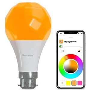 Nanoleaf Essentials B22 LED Bulb, RGBW Dimmable Smart Bulb - Thread & Bluetooth Colour Changing Light Bulb, Works with Google Assistant Apple Homekit, for Room Decor & Gaming