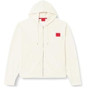 BOSS Dames Velvet: Jacket Loungewear Jacket, Open White110, M