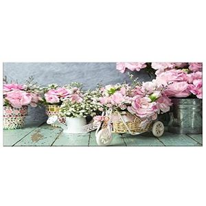 Homemania Muurfoto, bloemen, natuur, voor woonkamer, slaapkamer, meerkleurig, 70 x 3 x 100 cm, -HM20KNV70 x 100 – 80, polyester, hout