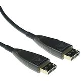 ACT Glasvezel DisplayPort Kabel 60m, 4K@60Hz, DisplayPort naar DisplayPort Kabel 1.2a, Bandbreedte 21.6 Gbps, HBR 2, HDCP 1.3, HDR, G-sync & FreeSync, Overdracht over lange Afstand- - AK4036