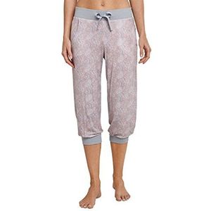Schiesser dames pyjama broek jersey broek 3/4 lang, grijs (zilver 206), 46 (fabrieksmaat 046)