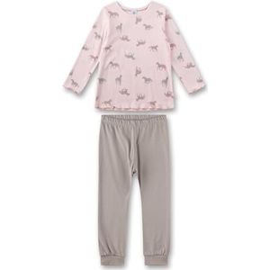 Sanetta Kinderpyjama voor meisjes, lang, 100% biologisch katoen, rosé, 92 cm