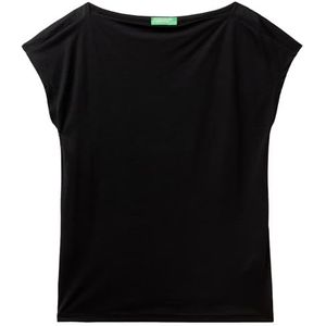 United Colors of Benetton T-shirt dames, Zwart, XXS