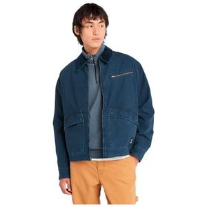 Timberland Washed Canvas Jacket Dark Sappire L Heren, blauw (Dark Sapphire), L