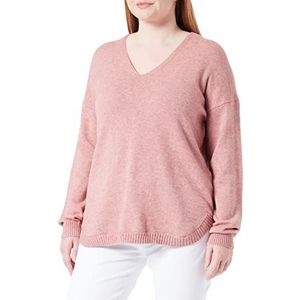 ONLY CARMAKOMA Carmargareta LS pullover KNT NOOS voor dames, Dusty Rose/Detail: melange, L