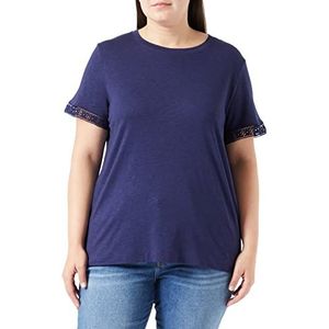 GERRY WEBER Edition Dames 870095-44059 T-shirt, Blueberry, 40, blueberry, 40
