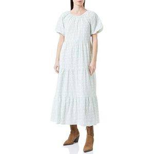 ZITHA Maxi-jurk met korte mouwen voor dames, turquoise, M