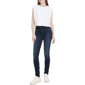 LTB Jeans Dames Jonna B - Skinny Fit met hoge taille en ritssluiting in blauw van katoenmix - Maat W31L34, Leanna Wash 55194, 31W x 34L