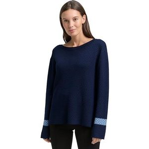 TOM TAILOR Damestrui, 39169 - Blue Mini Argyle, XL