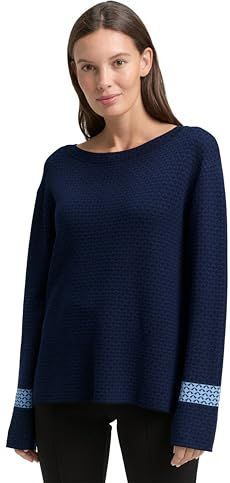 TOM TAILOR Damestrui, 39169 - Blue Mini Argyle, XL