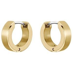 BOSS Sieraden Heren ODELL Collectie Oorringen in Geel Goud - 1580655, Eén maat, Roestvrij staal, Geen edelsteen