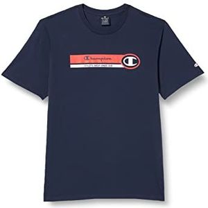 Champion Legacy Graphic Shop Authentic S/S T-shirt voor heren, Navy Blauw, S