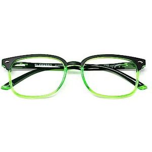 El Charro Leesbril Hawaii zwart en groen +1,00-200 g