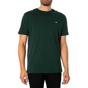 GANT Reg Shield Ss T-shirt voor heren, Tartan Green, 3XL