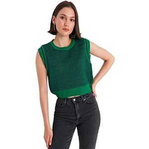 TRENDYOL Dames TWOAW23SV00080/Yeşil Sweater, groen, S, groen, S