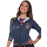 RUBIES - Officiële Harry Potter - Gryffindor top voor volwassenen - maat L - Imitatieset grijze jas met lange mouwen met patch - voor Halloween, carnaval - cadeau-idee voor Kerstmis