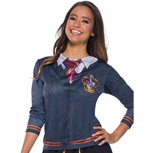 RUBIES - Officiële Harry Potter - Gryffindor top voor volwassenen - maat L - Imitatieset grijze jas met lange mouwen met patch - voor Halloween, carnaval - cadeau-idee voor Kerstmis