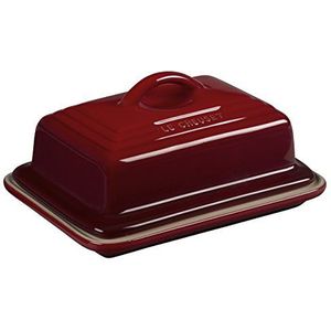 Le Creuset Botervloot, steengoed, 900 g, 17 x 12,5 x 9 cm, Cerise
